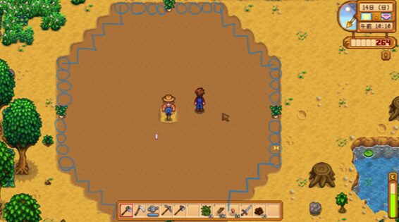 Stardew Valley カカシ 有効範囲