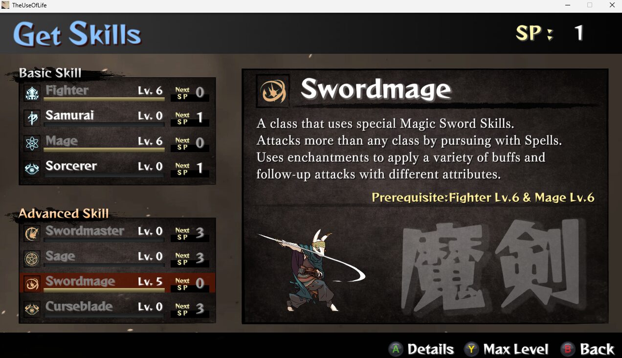 The Use of Life, Swordmage