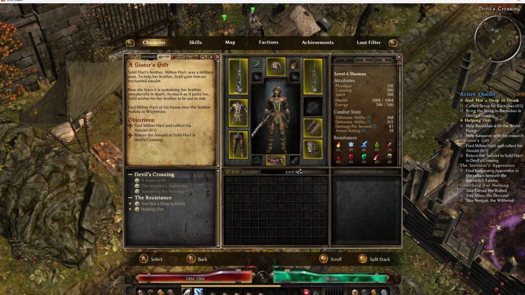 Grim Dawn, Warder, Beginner Guide, SSF