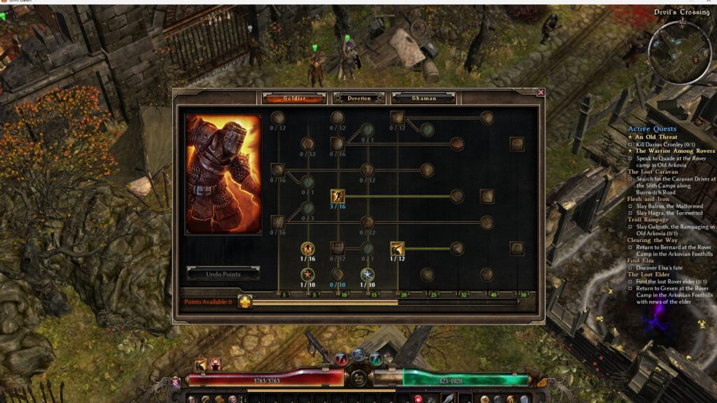 Grim Dawn, Soldier, Warder