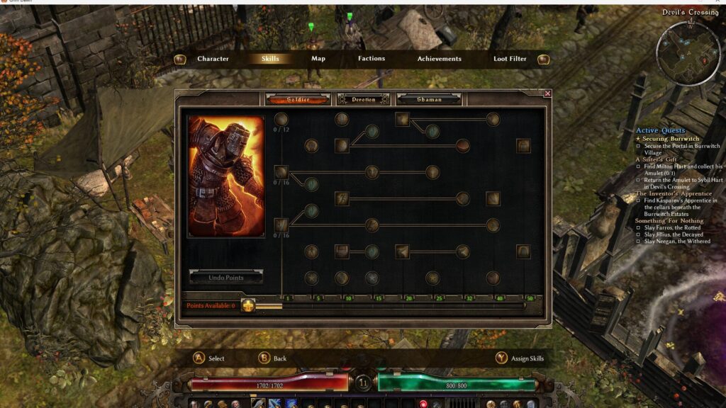 Grim Dawn, Warder, Soldier