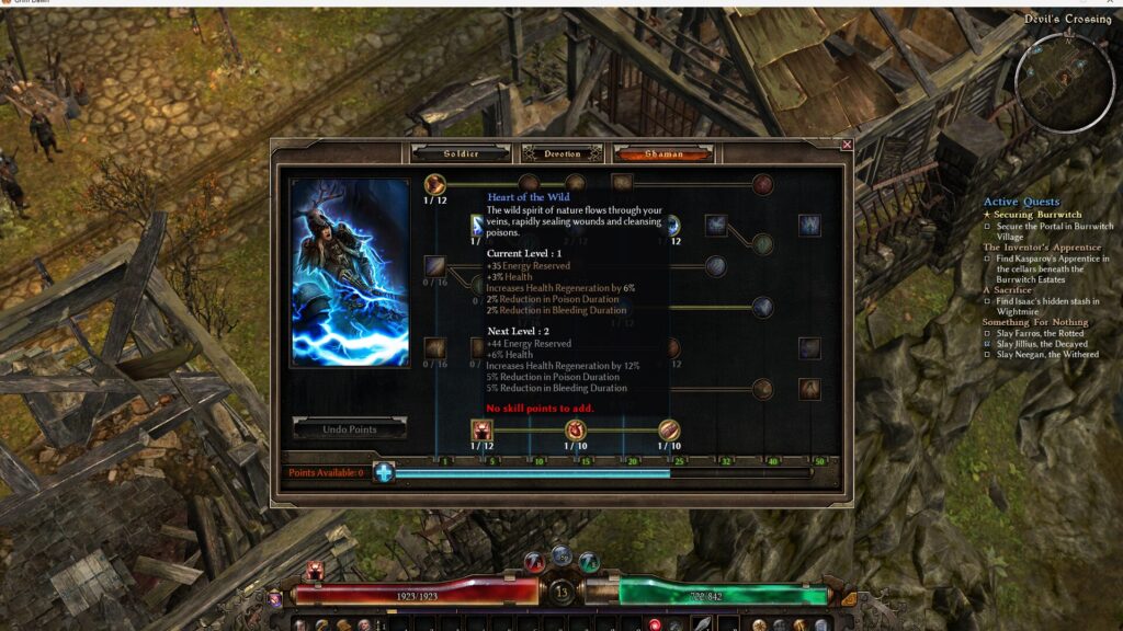 Grim Dawn, Heart of the Wild, Shaman, Warder