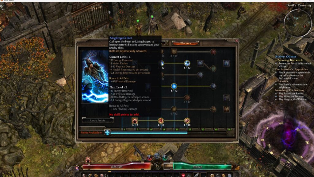 Grim Dawn, Mogdrogen’s Pact, Shaman, Warder