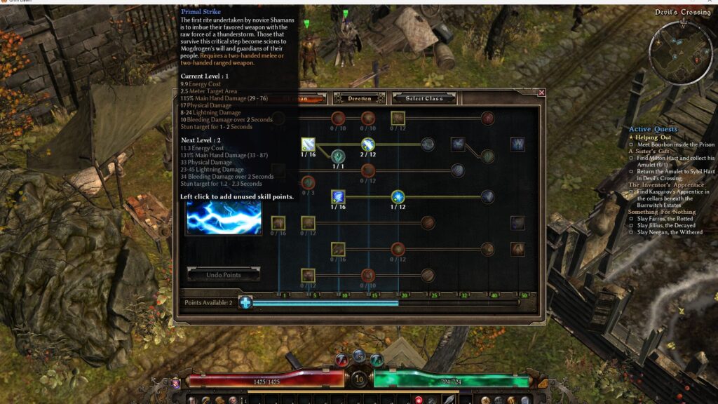 Grim Dawn, Primal Strike, Damage-Type Modifier