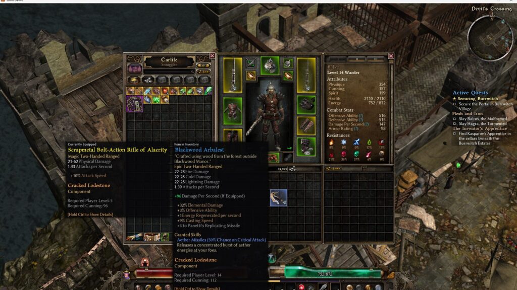 Grim Dawn, Warder, Crossbow