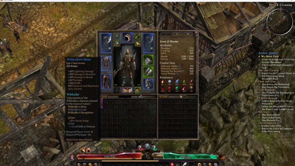 Grim Dawn, Warder, Wildcaller, Primal Strike