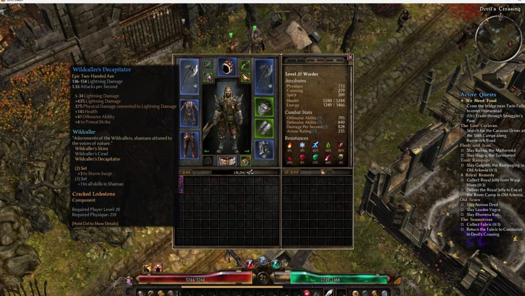 Grim Dawn, Warder, Wildcaller, Primal Strike